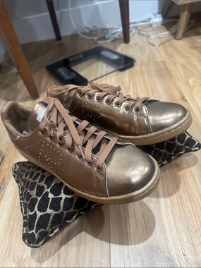 Adidas RAF Simons copper metallic sneakers